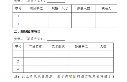 关于征集农民文化艺术展演项目的通知