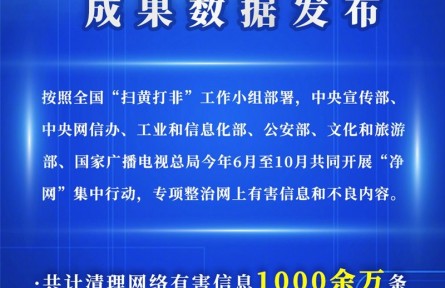 净网集中行动成果数据发布