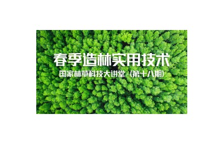国家林草科技大讲堂：《春季造林实用技术》