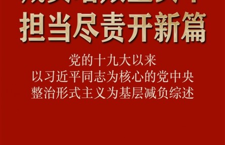 减负增效重实干 担当尽责开新篇——党的十九大以来以习近平同志为核心的党中央整治形式主义为基层减负综述