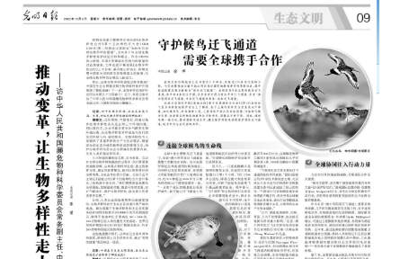 推动变革，让生物多样性走上复苏之路