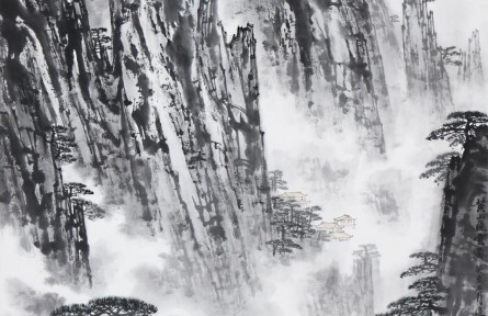 鉴赏 | 中国画《黄山晓云图》