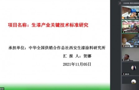 总社西安生漆涂料研究所“生漆产业关键技术标准研究”成果评价公告【2021（41号）】