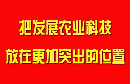 习近平：把发展农业科技放在更加突出的位置