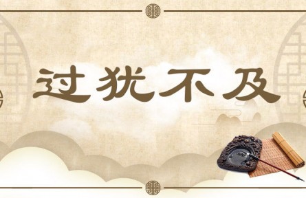 中华文化专词双译|过犹不及