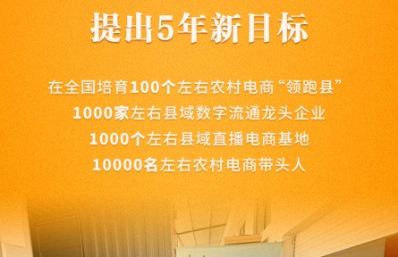 农村电商高质量发展五年新目标出炉