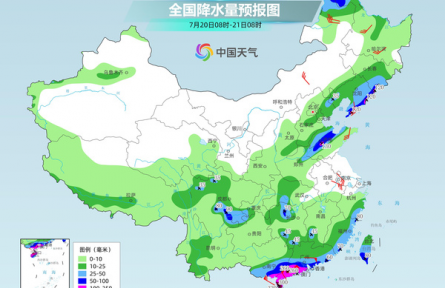 华南台风雨进入最强时段 北方多地降雨增强