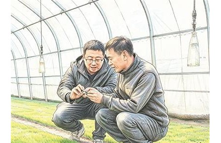 把盐碱地种成丰收田
