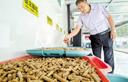 秸秆枝条“吃干榨净” 农林废料变身“绿煤”