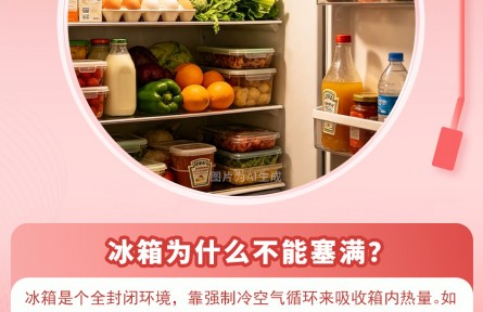 30秒懂丨冰箱为什么不能塞满存放食物？