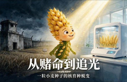 科普正当时|从赌命到追光:一粒小麦种子的核育种蜕变
