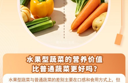 30秒懂|水果型蔬菜营养更高吗？