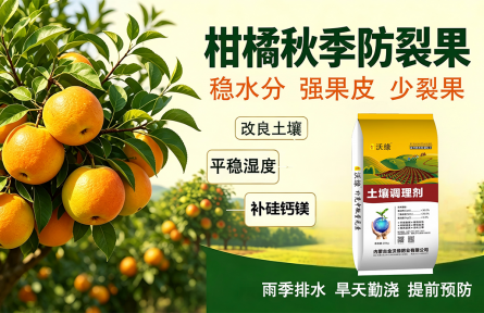 柑橘秋季裂果防控方案