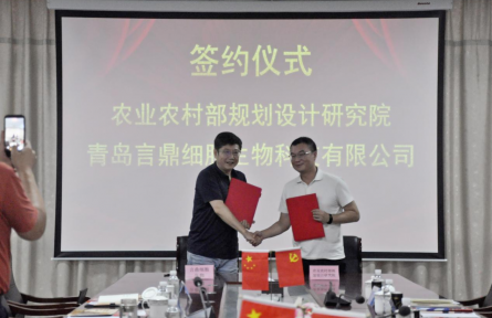 青岛言鼎细胞生物与农业农村部规划设计研究院签约——双方将围绕第二代种质资源库前期咨询开展合作